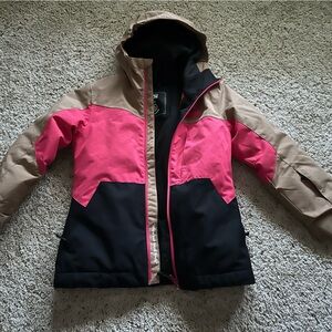 Stylish Pink and Tan Women's Jacket